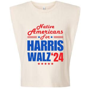 Native Americans For Harris Walz Kamala For President Garment-Dyed Women's Muscle Tee