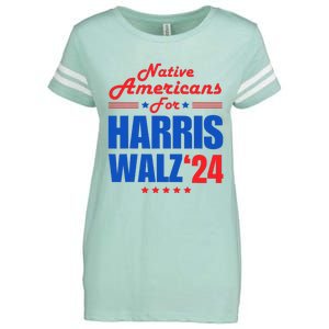 Native Americans For Harris Walz Kamala For President Enza Ladies Jersey Football T-Shirt