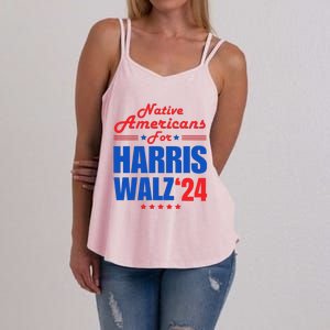 Native Americans For Harris Walz Kamala For President Women's Strappy Tank