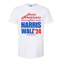 Native Americans For Harris Walz Kamala For President Softstyle CVC T-Shirt