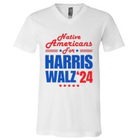 Native Americans For Harris Walz Kamala For President V-Neck T-Shirt