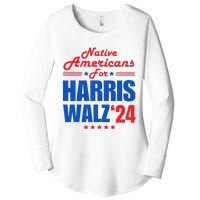 Native Americans For Harris Walz Kamala For President Women's Perfect Tri Tunic Long Sleeve Shirt