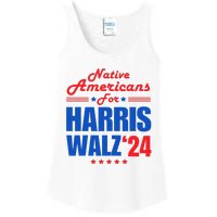 Native Americans For Harris Walz Kamala For President Ladies Essential Tank