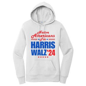 Native Americans For Harris Walz Kamala For President Women's Pullover Hoodie