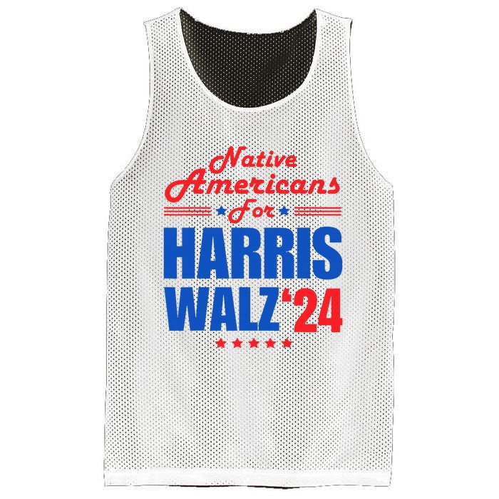 Native Americans For Harris Walz Kamala For President Mesh Reversible Basketball Jersey Tank