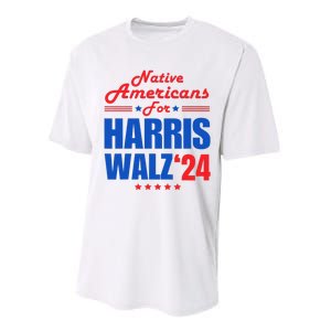 Native Americans For Harris Walz Kamala For President Performance Sprint T-Shirt