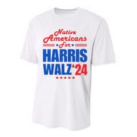 Native Americans For Harris Walz Kamala For President Performance Sprint T-Shirt