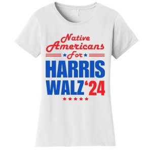 Native Americans For Harris Walz Kamala For President Women's T-Shirt