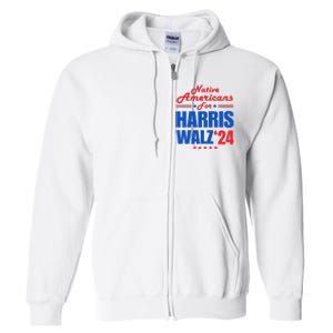 Native Americans For Harris Walz Kamala For President Full Zip Hoodie