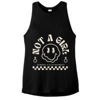 Not A Girl Non Binary  Gender Is A Construct Ladies PosiCharge Tri-Blend Wicking Tank