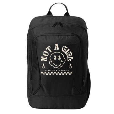 Not A Girl Non Binary  Gender Is A Construct City Backpack