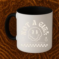 Not A Girl Non Binary  Gender Is A Construct Mug