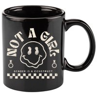 Not A Girl Non Binary  Gender Is A Construct 11oz C Handle Ceramic Mug