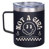 Not A Girl Non Binary  Gender Is A Construct 12oz Stainless Steel Coffee Mug