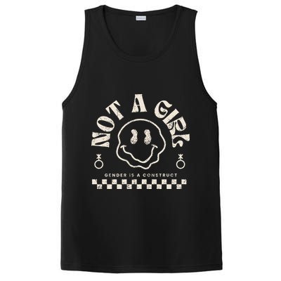 Not A Girl Non Binary  Gender Is A Construct PosiCharge Competitor Tank