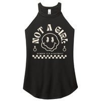 Not A Girl Non Binary  Gender Is A Construct Women's Perfect Tri Rocker Tank