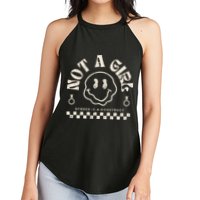 Not A Girl Non Binary  Gender Is A Construct Women's Perfect Tri Rocker Tank