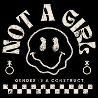 Not A Girl Non Binary  Gender Is A Construct Wool Snapback Cap