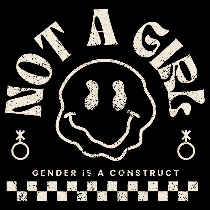 Not A Girl Non Binary  Gender Is A Construct Wool Snapback Cap