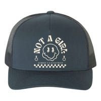 Not A Girl Non Binary  Gender Is A Construct Yupoong Adult 5-Panel Trucker Hat