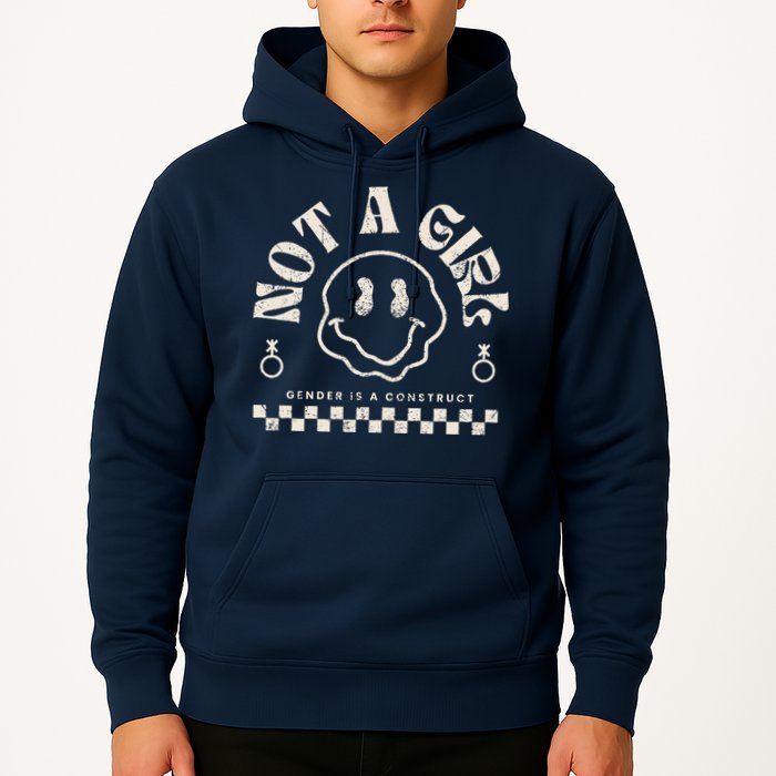 Not A Girl Non Binary  Gender Is A Construct Hoodie