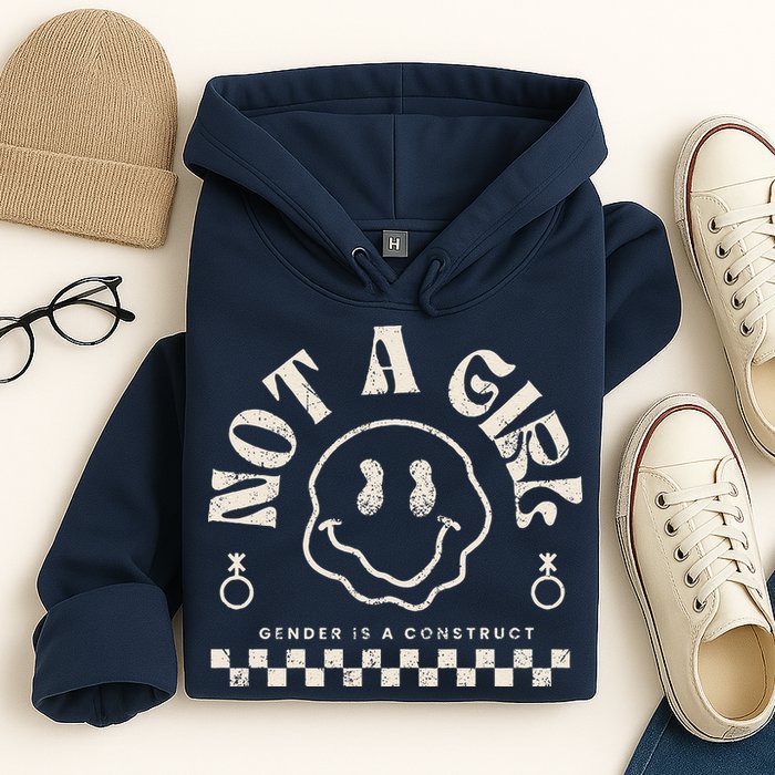 Not A Girl Non Binary  Gender Is A Construct Hoodie