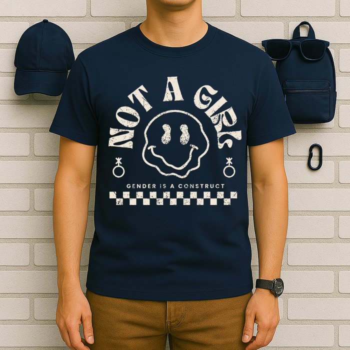 Not A Girl Non Binary  Gender Is A Construct T-Shirt