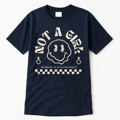 Not A Girl Non Binary  Gender Is A Construct Tall T-Shirt