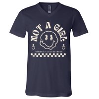 Not A Girl Non Binary  Gender Is A Construct V-Neck T-Shirt
