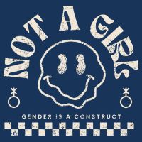 Not A Girl Non Binary  Gender Is A Construct Knit Cap Winter Beanie