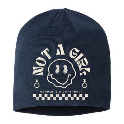 Not A Girl Non Binary  Gender Is A Construct Sustainable Beanie