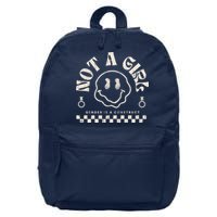 Not A Girl Non Binary  Gender Is A Construct 16 in Basic Backpack