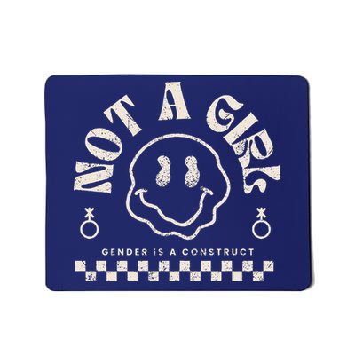 Not A Girl Non Binary  Gender Is A Construct Mousepad