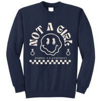 Not A Girl Non Binary  Gender Is A Construct Tall Sweatshirt