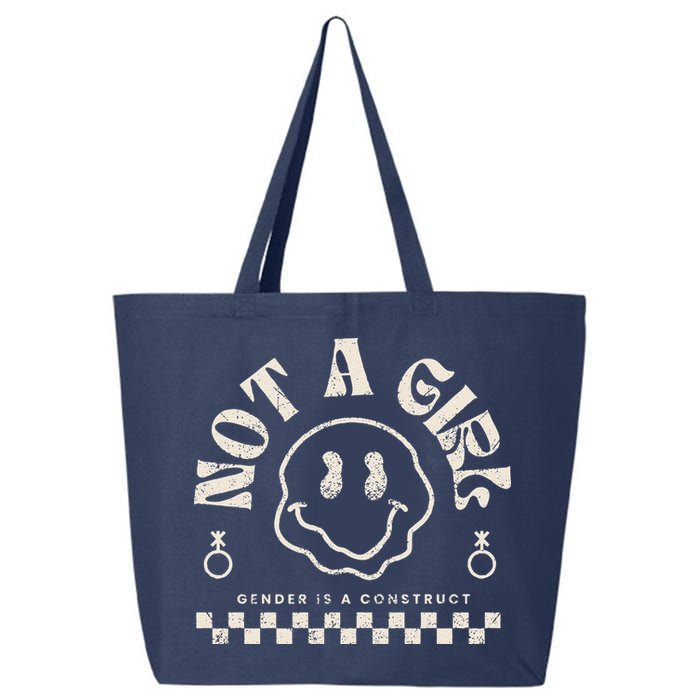Not A Girl Non Binary  Gender Is A Construct 25L Jumbo Tote