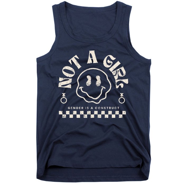 Not A Girl Non Binary  Gender Is A Construct Tank Top