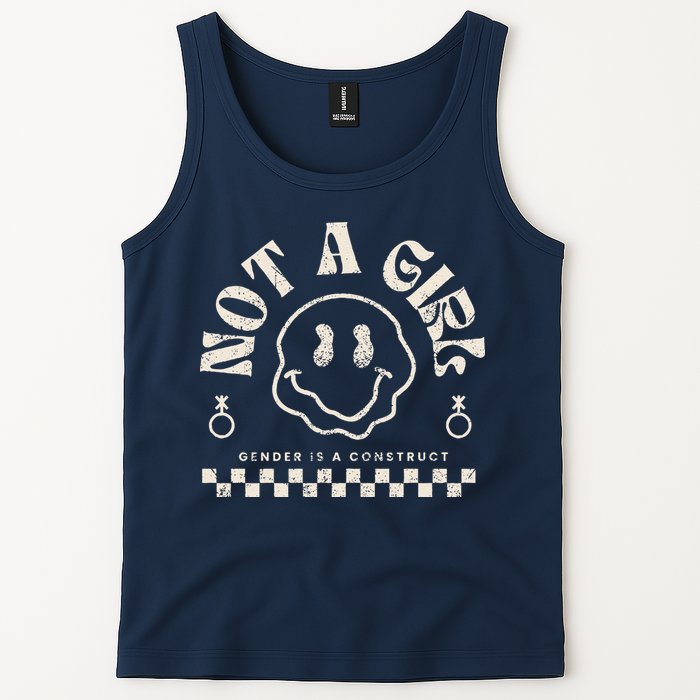 Not A Girl Non Binary  Gender Is A Construct Tank Top