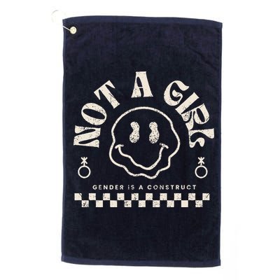 Not A Girl Non Binary  Gender Is A Construct Golf Towel