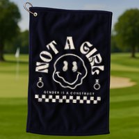 Not A Girl Non Binary  Gender Is A Construct Golf Towel