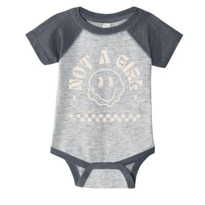 Not A Girl Non Binary  Gender Is A Construct Infant Baby Jersey Bodysuit