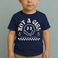 Not A Girl Non Binary  Gender Is A Construct Toddler T-Shirt