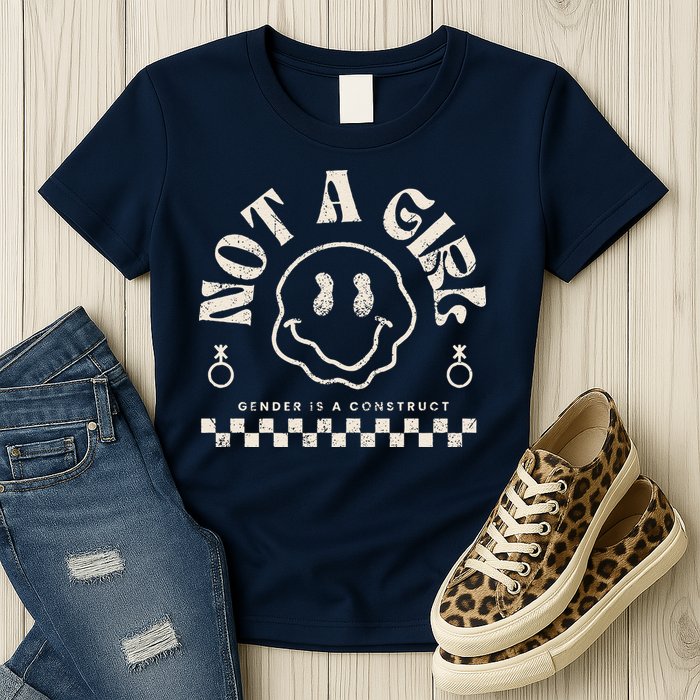 Not A Girl Non Binary  Gender Is A Construct Womens T-Shirt