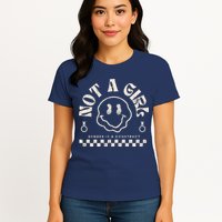 Not A Girl Non Binary  Gender Is A Construct Womens T-Shirt