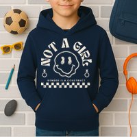 Not A Girl Non Binary  Gender Is A Construct Kids Hoodie
