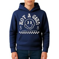 Not A Girl Non Binary  Gender Is A Construct Kids Hoodie