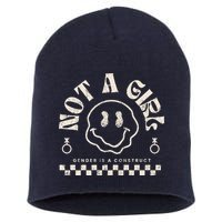 Not A Girl Non Binary  Gender Is A Construct Short Acrylic Beanie