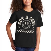 Not A Girl Non Binary  Gender Is A Construct Kids T-Shirt