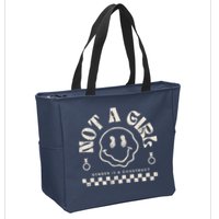 Not A Girl Non Binary  Gender Is A Construct Zip Tote Bag
