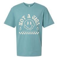 Not A Girl Non Binary  Gender Is A Construct Sueded Cloud Jersey T-Shirt