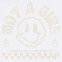 Not A Girl Non Binary  Gender Is A Construct Garment-Dyed Sweatshirt